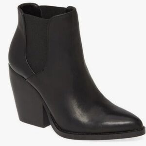 Nordstrom BP Lex Lea Sleek Black Heeled Boots